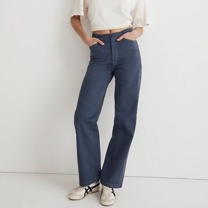Madewell Emmett Wide Leg Pants: Garmet Dyed Edition